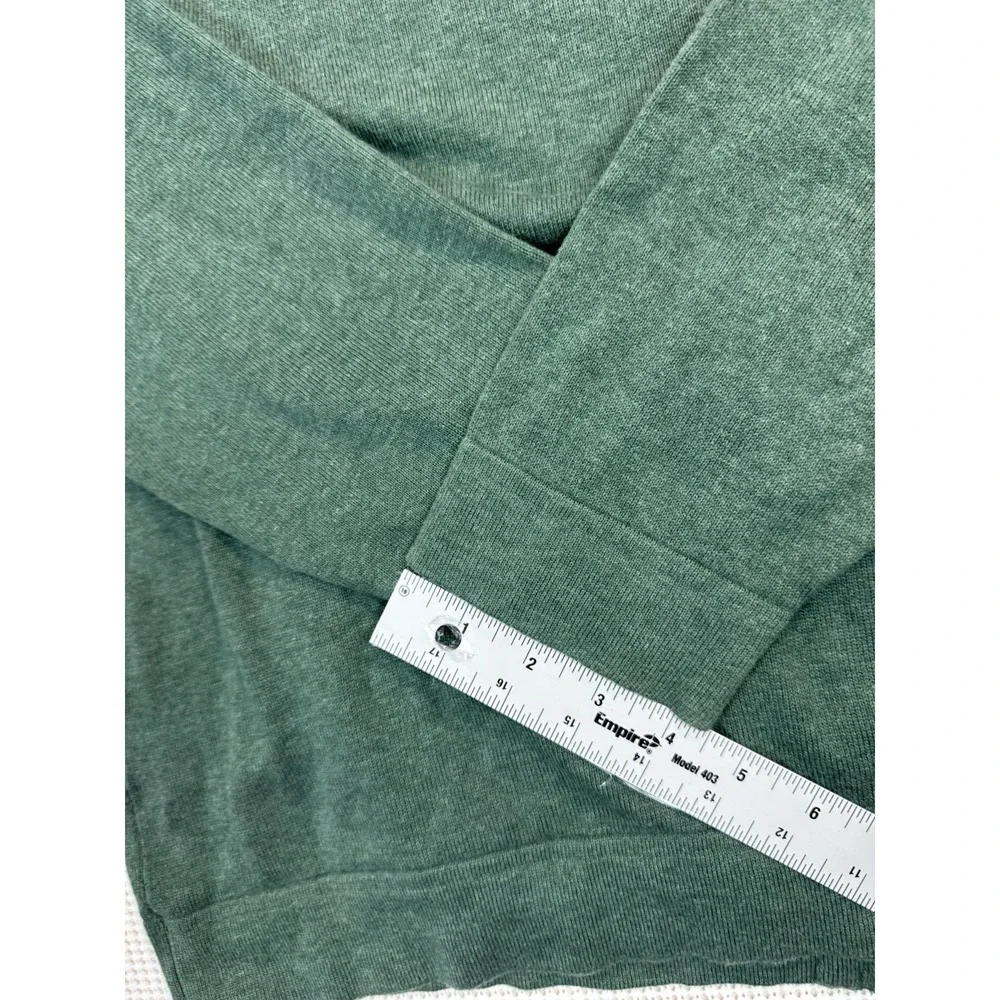 (557)Banana Republic Full Zip Sweater Mens Large Green 100% Cotton Casual Jacket
